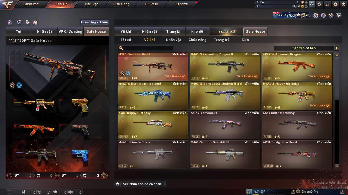 shop acc cf uy tin gia re